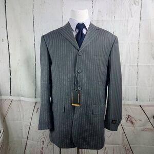 Diroma Collection 46L Gray Suit Blazer Sports Coat